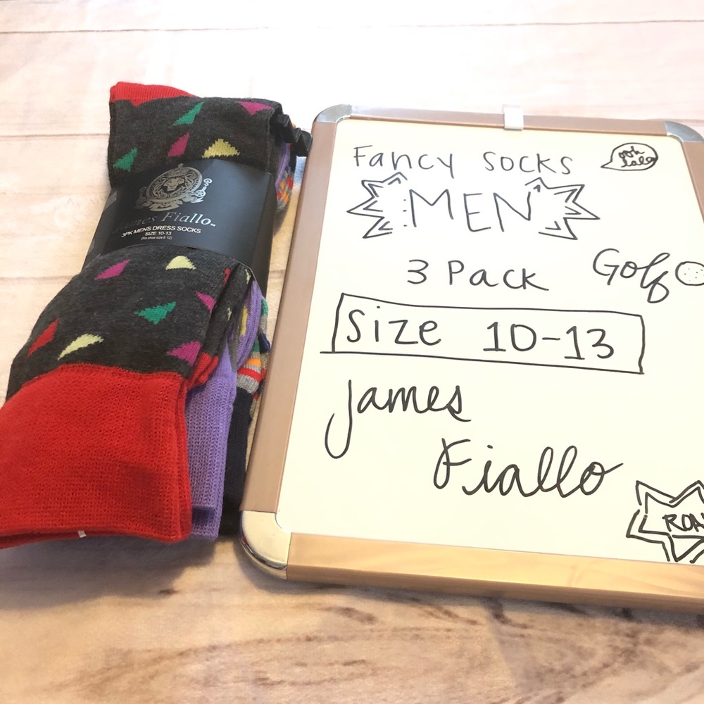 Jame Fiallo Golf Socks Fancy 🤩 10-13 Men’s